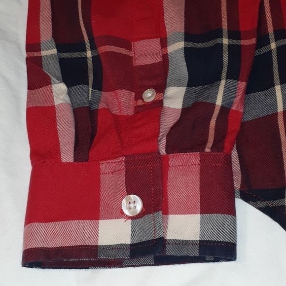 Five Four Plaid Button Up Shirt Elbow Patches XL - Picture 9 of 9
